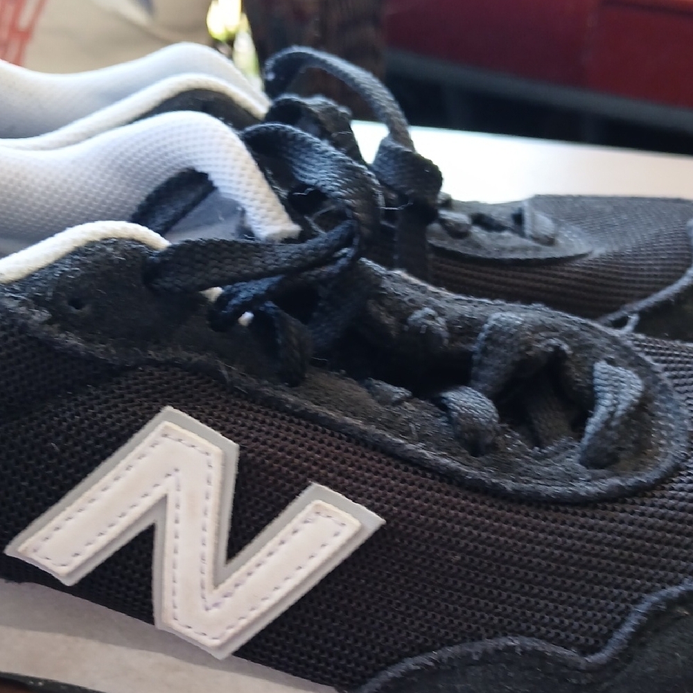 New Balance Black and White Women's Athletic Shoes - Picture 2 of 5